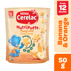 Nestle Cerelac NutriPuffs Banana & Orange Pouch 50gms