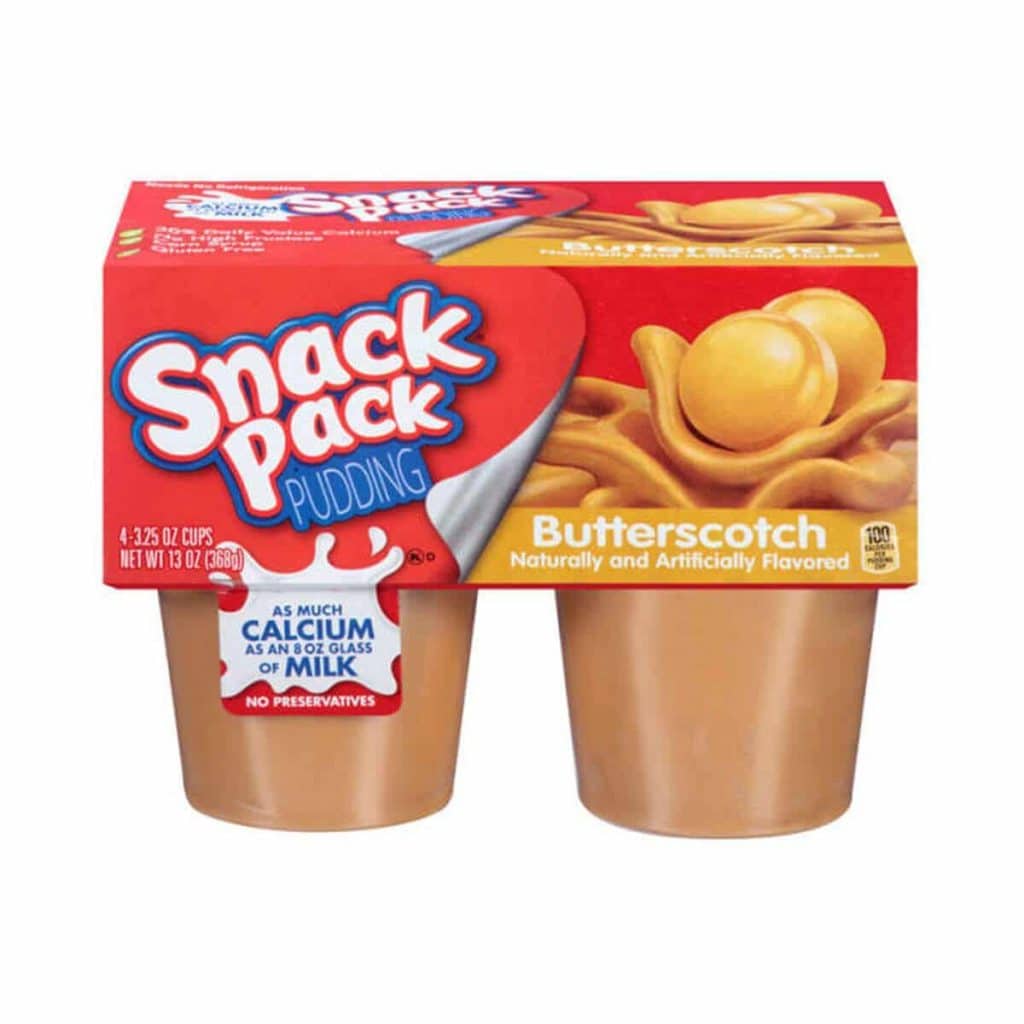 SNACK PACK PUDDING BUTTERSCOTCH 368GMS